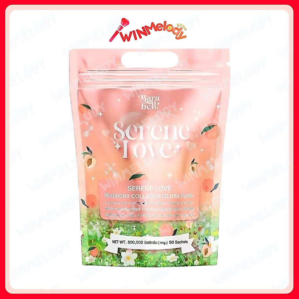 น้ำชงซีรีนเลิฟ Bara bell Serene Love peachchy collagen gluta plus+